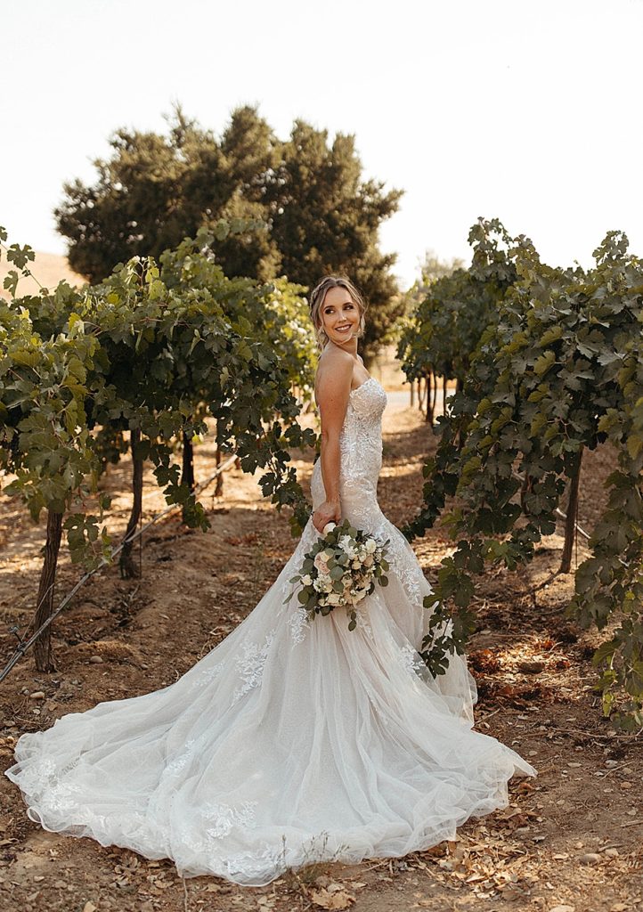 Fall Vineyard Winery ceremony in San Miguel, CA
